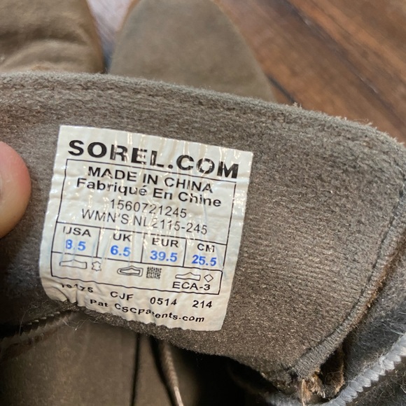 Sorel Toronto Suede Lace Up Wedges Ankle Boots Size 8.5 - Picture 7 of 10